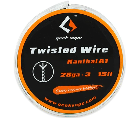 Проволока 5m GeekVape Twisted Atomizer DIY Kanthal Triple KA1 Tape Wire (28GA * 3) 