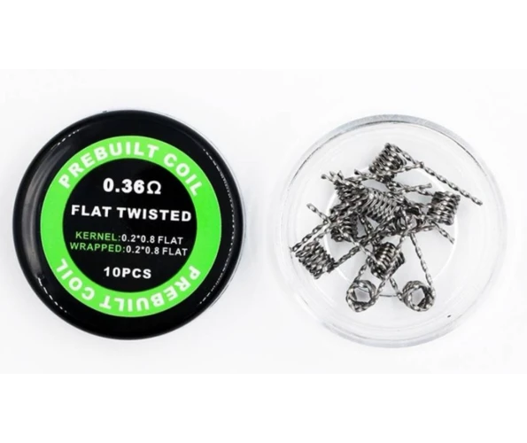 Спираль Flat Twisted 0.2*0.8+0.2*0.8 5 вит. 0.36 Ом