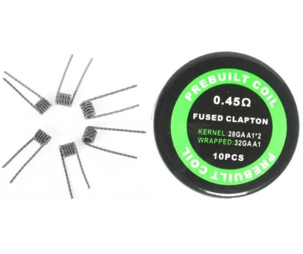 Спираль Fused Clapton 28GA A1*2+32GA 6 вит. 0.45 Ом