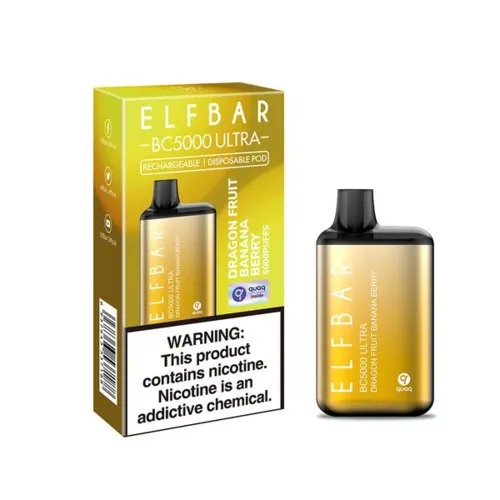 Одноразка Pod Elf Bar BC5000 Ultra 13 мл 5% Dragon Fruit Banana Berry (Тропічні фрукти) - Фото 4