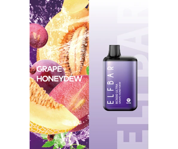 Одноразка Pod Elf Bar BC5000 Ultra 13 мл 5% Grape Honeydew (Виноград + мед) - Фото 5