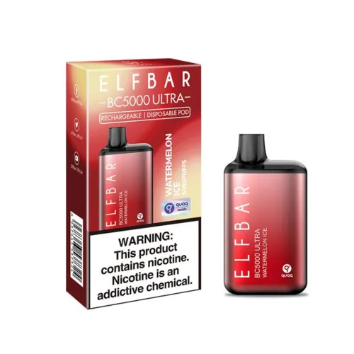 Одноразка Pod Elf Bar BC5000 Ultra 13 мл 5% Watermelon Ice (Кавун) - Фото 3