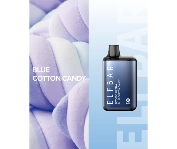 Одноразка Pod Elf Bar BC5000 Ultra 13 мл 5% Blue Cotton Candy (Сладкая вата)