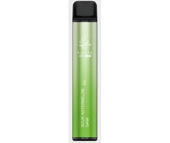 Одноразка Pod Elf Bar 1500 Ultra 850mAh 5% Sour Watermelon Gummy (Кислі ...