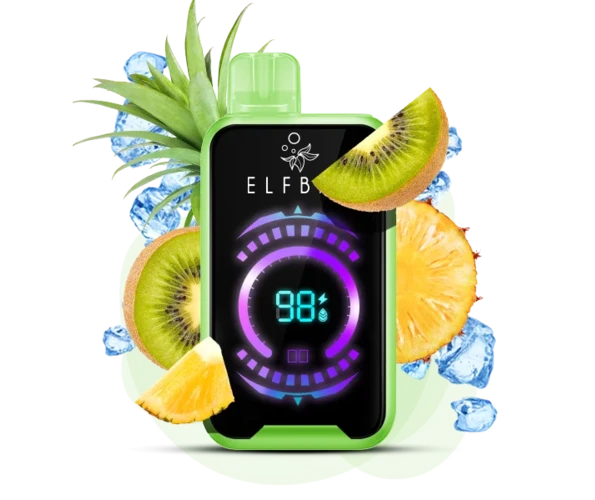 Одноразка Pod Elf Bar FS 18000 800mAh Kiwi Pineapple Ice 5% (Ківі + Ананас)