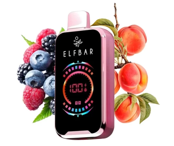 Одноразка Pod Elf Bar FS 18000 800mAh Peach Berry 5% (Персик + Ягоди)