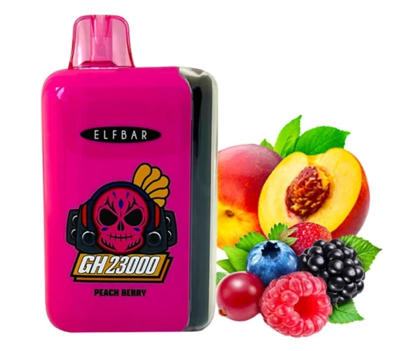 Одноразка Pod Elf Bar GH 23000 Peach Berry 5% (Персик + Ягоди)