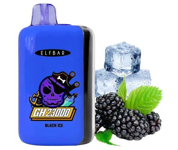 Одноразка Pod Elf Bar GH 23000 Black Ice 5% (Ежевика Лед)