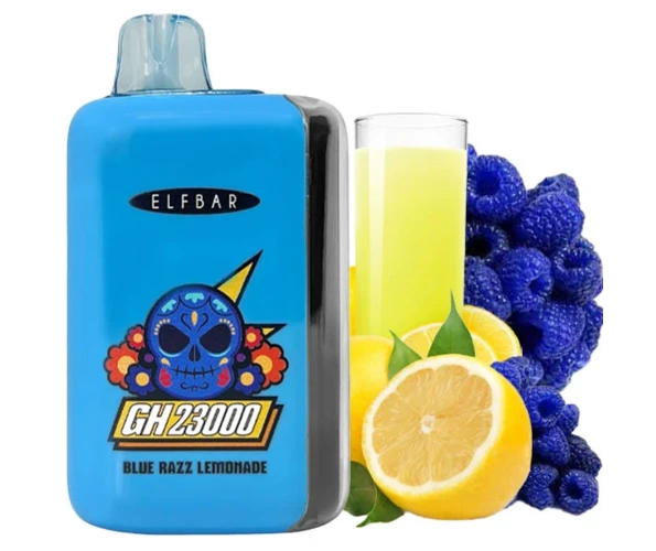 Одноразовый Pod Elf Bar GH 23000 Blue Razz Lemonade 5% (Синя Малина Лимонад)