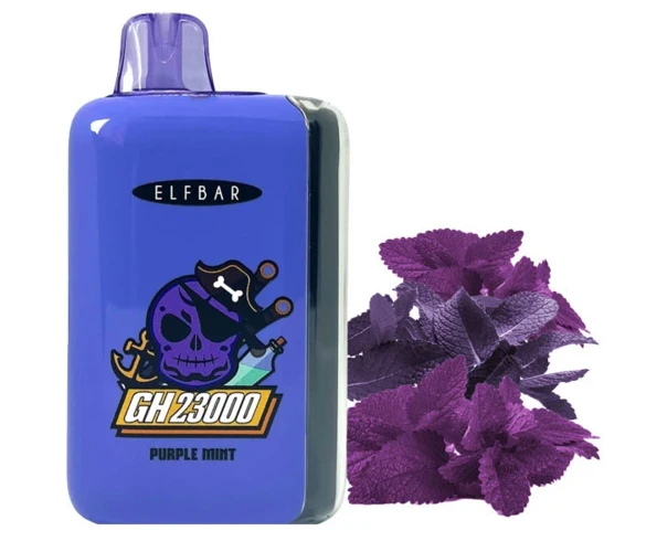 Одноразка Pod Elf Bar GH 23000 Purple Mint 5% (М'ята)