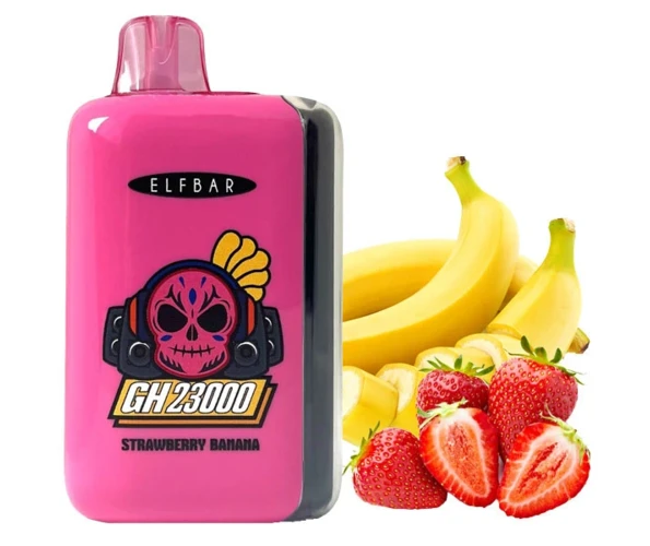 Одноразка Pod Elf Bar GH 23000 Strawberry Banana 5% (Клубника + банан)