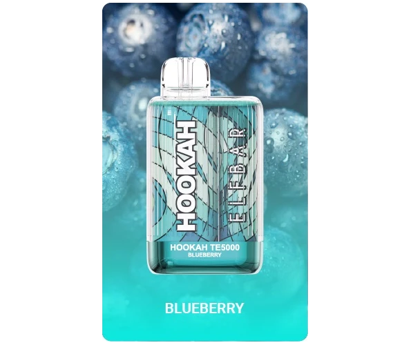 Одноразка Pod Elf Bar Hookah TE 5000 13.5 мл 5% Blueberry (Черника)