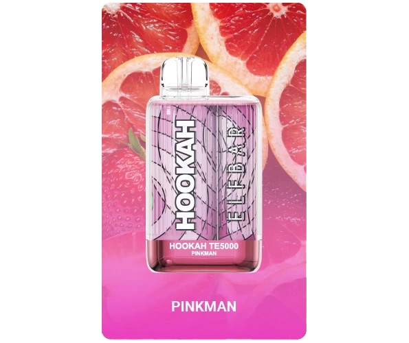 Одноразка Pod Elf Bar Hookah TE 5000 13.5 мл 5% Pinkman (Грейфрут + полуницею)