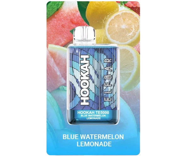 Одноразка Pod Elf Bar Hookah TE 5000 13.5 мл 5% Blue Watermelon Lemonade Blue Watermelon Lemonade (Лимонад + кавуна)