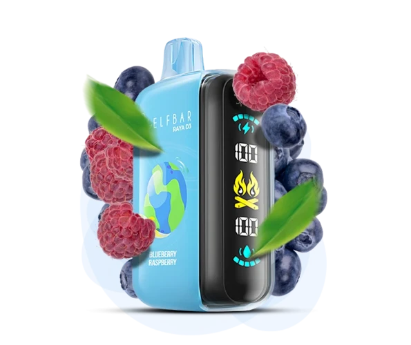 Одноразка Pod Elf Bar RAYA D3 23 мл 5% 25000 Blueberry Raspberry (Чорниця + Малина)