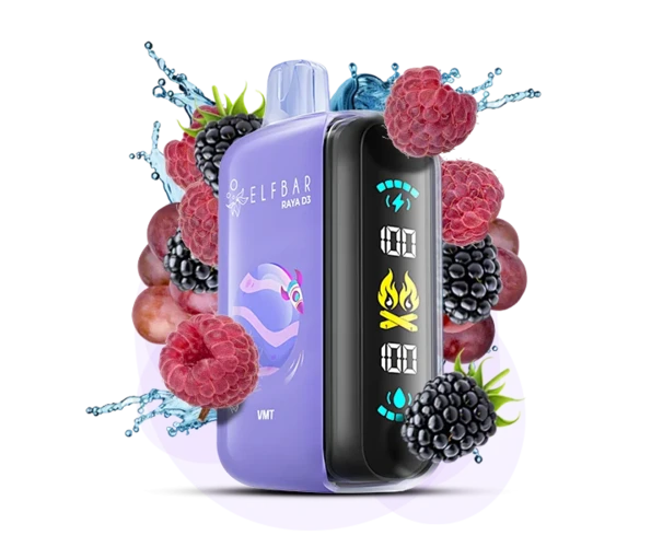 Одноразка Pod Elf Bar RAYA D3 23 мл 5% 25000 Vimto (Ягоди)