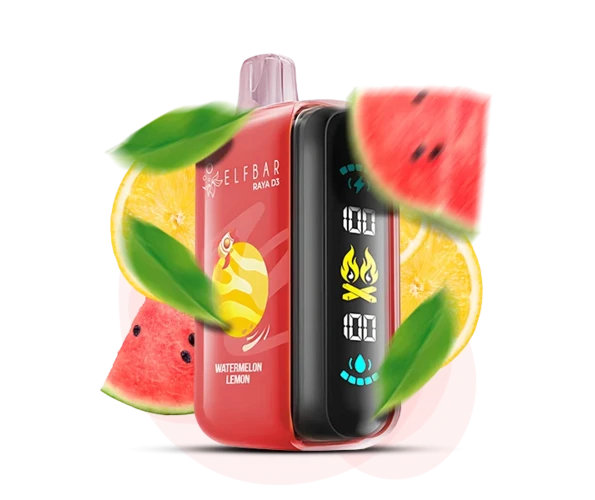 Одноразка Pod Elf Bar RAYA D3 23 мл 5% 25000 Watermelon Lemon (Кавун+лимон)