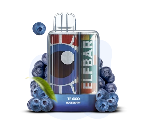 Одноразка Pod Elf Bar TE6000 15 мл 5% (перезаряжаемая) Blueberry (Черника)