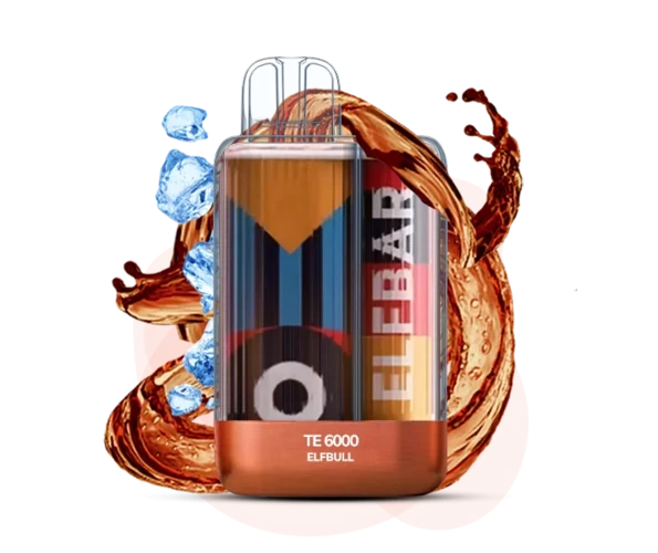 Одноразка Pod Elf Bar TE6000 15 мл 5% (перезаряжаемая) Elf Bull (Енергетик)