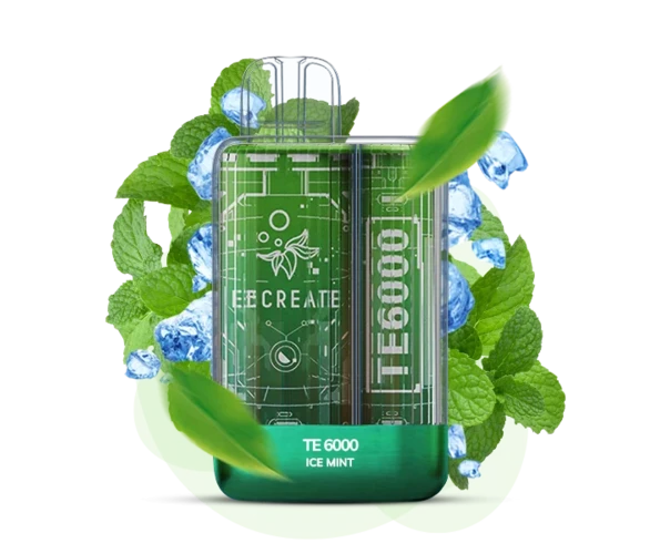 Одноразка Pod Elf Bar TE6000 15 мл 5% (перезаряжаемая) Ice Mint (Мята)