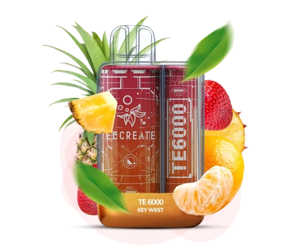 Одноразка Pod Elf Bar TE6000 15 мл 5% (перезаряжаемая) Key West (Фруктовый)