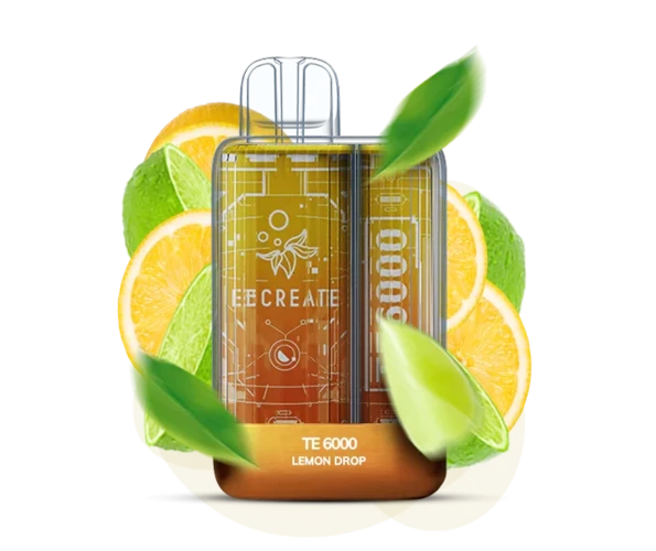 Одноразка Pod Elf Bar TE6000 15 мл 5% (перезаряжаемая) Lemon Drop (Лимон)