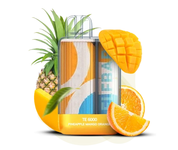Одноразка Pod Elf Bar TE6000 15 мл 5% (перезаряжаемая) Pineapple Mango Orange (Ананас + манго + апельсин)