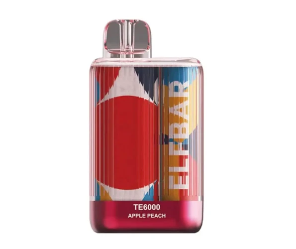 Одноразка Pod Elf Bar TE6000 15 мл 5% (перезаряжаемая) Apple Peach (Яблоко + персик) - Фото 3