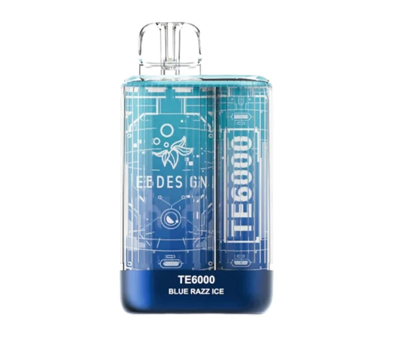 Одноразка Pod Elf Bar TE6000 15 мл 5% (перезаряжаемая) Blue Razz (Черника + малина) - Фото 4