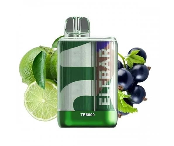 Одноразка Pod Elf Bar TE6000 550mAh 15 мл Blueberry Lime 5% (Черника + Лайм)