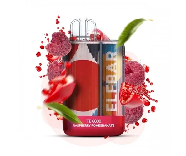 Одноразка Pod Elf Bar TE6000 550mAh 15 мл Raspberry Pomegranate 5% (Малина + Гранат)