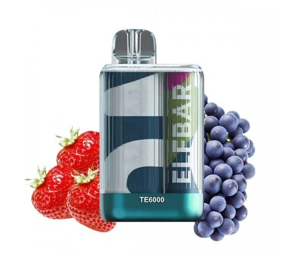 Одноразка Pod Elf Bar TE6000 550mAh 15 мл Sour Strawberry Grape 5% (Кислая клубника + Виноград)