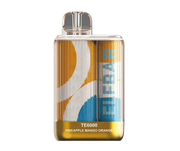 Одноразка Pod Elf Bar TE6000 15 мл 5% (перезаряджається) Pineapple Mango Orange (Ананас + манго + апельсин) - Фото 4