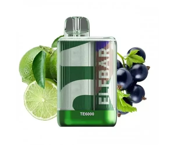Одноразка Pod Elf Bar TE6000 550mAh 15 мл Blueberry Lime 5% (Чорниця + Лайм)
