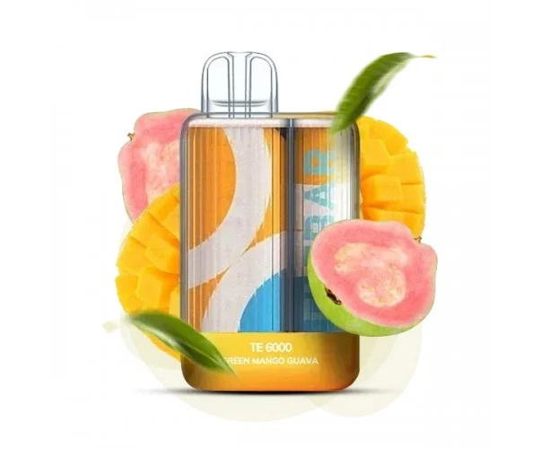 Одноразова Pod Elf Bar TE6000 550mAh 15 мл Green Mango Guavat 5% (Зелене Манго + Гуава)