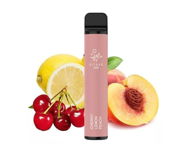 Одноразка Pod Elf Bar 1500 4,8 мл 5% Cherry Lemon Peach (Вишня + лимон + персик) - Фото 2