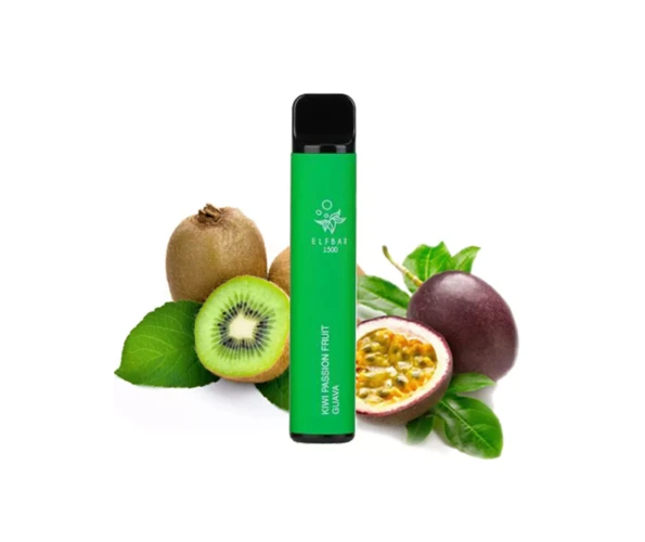 Одноразка Pod Elf Bar 1500 4,8 мл 5% Kiwi Passion Fruit Guava (Киви + маракуя + гуава) - Фото 3