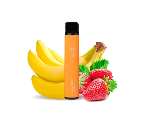 Одноразка Pod Elf Bar 1500 4,8 мл 5% Strawberry Banana (Клубника + банан)