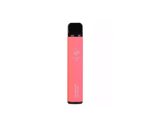 Одноразка Pod Elf Bar 1500 4,8 мл 5% Strawberry Ice Cream (Клубничное мороженое) - Фото 2
