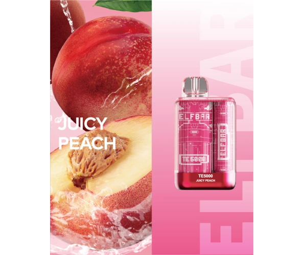 Одноразка Pod Elf Bar TE 5000 13.5 мл 5% Juicy Peach (Персиковый сок)