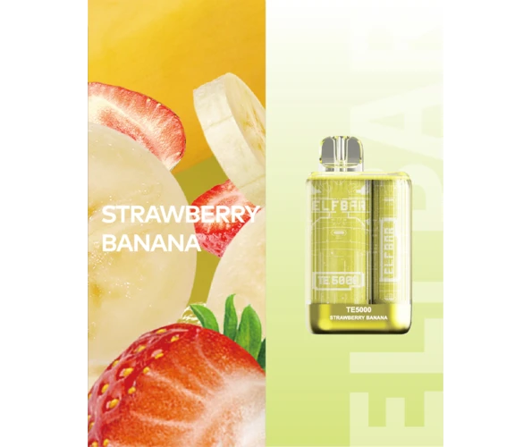 Одноразка Pod Elf Bar TE 5000 13.5 мл 5% Strawberry Banana (Клубника + банан)