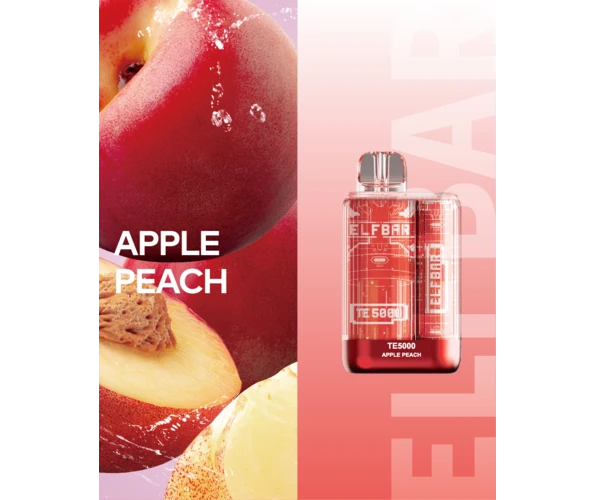 Одноразка Pod Elf Bar TE 5000 13.5 мл 5% Apple Peach (Яблоко + персик)