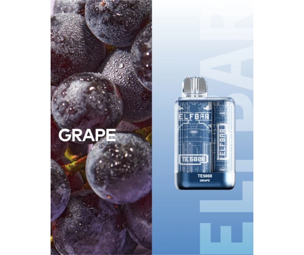 Одноразка Pod Elf Bar TE 5000 13.5 мл 5% Grape (Виноград)