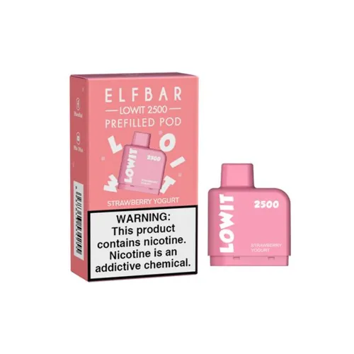 Картридж для вейпу Elf Bar Lowit 2500 Strawberry Yogurt 5% - Фото 4