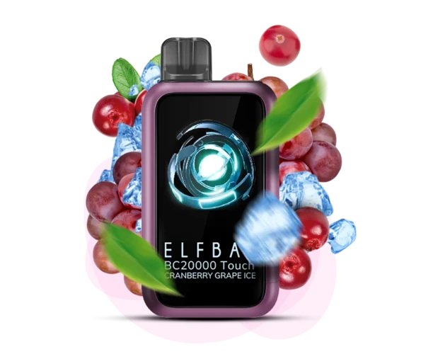 Одноразка Pod Elf Bar BC20000 Touch 750mAh Cranberry Grape Ice 5% (Журавлина + Виноград)