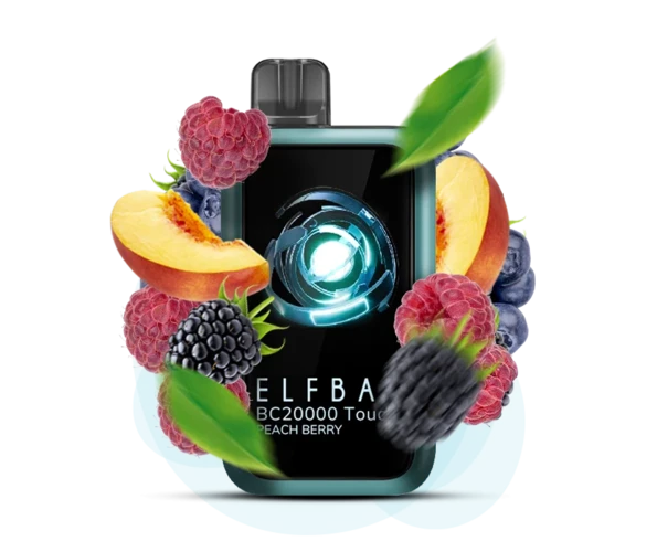 Одноразка Pod Elf Bar BC20000 Touch 750mAh Peach Berry 5% (Ягоди + Персик)