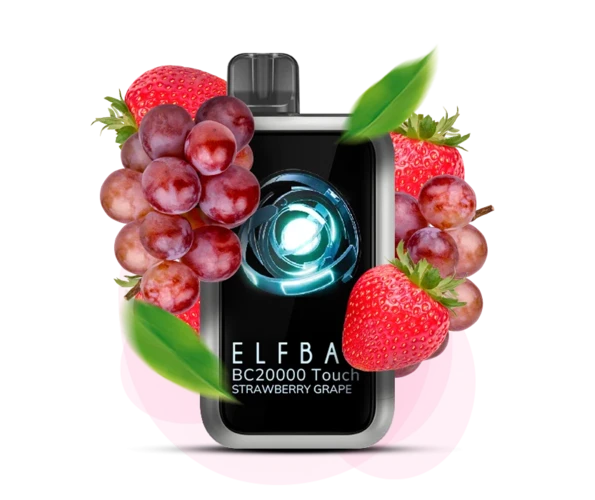Одноразка Pod Elf Bar BC20000 Touch 750mAh Strawberry Grape 5% (Полуниця + виноград)