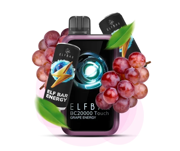 Одноразка Pod Elf Bar BC20000 Touch 750mAh Grape Energy 5% (Виноградный енергетик)