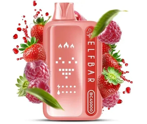 Одноразка Pod Elf Bar BC45000 25 мл Red Raspberry Strawberry 5% (Малина + Клубника)