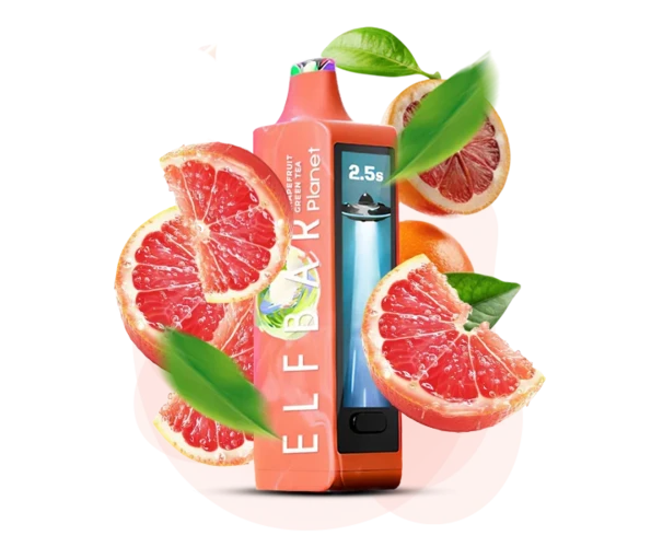 Одноразка Pod Elf Bar Planet 25000 800 mAh Grapefruit Green Tea 5% (Грейпфрут + Зелений чай)